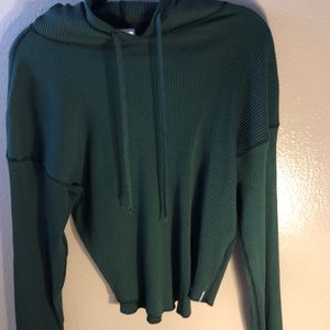 HUF Green Pullover Shirt with hoodie Size S